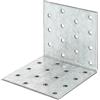 Alberts 820305 - Angolo piastra forata, colore: Argento