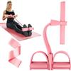 Flintronic Fascia di Resistenza a Pedale, Corda Elastica con 4 Tubi, Corda Elastica di Trazione Multifunzione, Elastico con Pedali, Allenatore Addominali per Vita, Bracci, Gambe, Allenamento