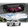 BIBIBO Porta occhiali da sole Custodia per Peugeot 208 e-208 Peugeot 2008 e-2008 2019-2024 Peugeot Porta occhiali da sole per auto, organizer per occhiali da sole auto, accessori interni auto (nero)