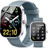 Kuizil Smartwatch Uomo Donna con Effettua o Risposta Chiamate, 1.91 Orologio Smart watch con Sonno/Cardiofrequenzimetro, SpO2, Fitness Tracker, Contapassi, 100+ modalità Sportive, IP68 Impermeabile