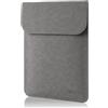 Allinside Custodia per laptop da 13 pollici per MacBook Neo A18 Pro/MacBook Air 13 (2018-2026) / MacBook Pro 13 (2016-2022), custodia verticale in pelle PU scamosciata impermeabile, grigio