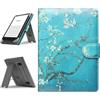 HoYiXi Custodia Universale Compatibile con 6-6.8'' Kobo/PocketBook/Tolino/Sony E-Book Reader 6.8'' Kindle Paperwhite/6 Nuovo Kindle 2022 & 2019/Kobo Clara HD/Kobo Clara 2E Cover con Stand,fiore.
