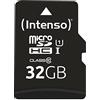 Intenso Premium Scheda di memoria MicroSDHC da 32 GB (con Adattatore SD), Class 10 UHS-I