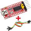 OcioDual Modulo FT232RL 3.3-5V FTDI Mini USB a TTL UART Adattatore Seriale Port Porta Programmer Bootloaderper Ardu ino Pro PIC