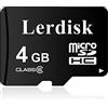 Lerdisk Fabbrica all'ingrosso Micro SD Card 4GB C6 MicroSDHC all'ingrosso Prodotto da 3C Group Licenza autorizzata (4GB)