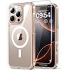 TAURI Cover per iPhone 16 Pro Max con Pellicola in Vetro Temperato,[Compatibile con MagSafe] Magnetica Custodia per Sottile Anticaduta - Trasparente