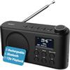 Majority Radio Portatile DAB, DAB+ | Radio Portatile Ricaricabile USB-C | Radio DAB Bluetooth 5.3 | Radio Bluetooth Casa con Riproduzione di 12 Ore, Display a LED e Presa per le Cuffie | Majority Orwell