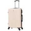 CELIMS - Valigia Media 20 kg Rigida Leggera | Valigia da Stiva 65cm Donna | Lucchetto Integrato | ABS | Trolley Medio 65cm con 4 Ruote | Beige