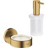 Grohe Essentials dispenser per sapone, 40369GN1+40394GN1, Essentials [Accessori Bagno > Portasapone]