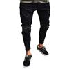 FeMereina Uomo Casual Slim Fit Denim Pantaloni Strappati Skinny Distressed Fori Distressed Pantaloni Jeans Nero 5 L