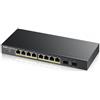 ZYXEL - Switch GS1900-8HP V3 Poe Gestito L2 con 8 Porte Gigabit Ethernet (10/100/1000) Colore Nero - SPEDIZIONE GRATUITA