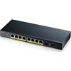 ZYXEL - Switch GS1900-10HP 8 Porte Ethernet PoE 10 / 100 / 1000 Mbps RJ45 con 2 Porte SFP Managed - SPEDIZIONE GRATUITA