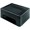 Logilink Docking station USB 3.0, 2 bay Quickport/docking station per HDD SATA da 2,5 e 3,5 SATA HDD/SSD con interruttore on/off, funzione clone (copia 1:1)