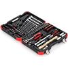 GEDORE Red Chiave a Bussola, Set di 61 Pezzi, Dodecagonale, 1/2 pollici, 4-13 mm, Chiave a Bussola Cricchetto Martello Pinza, Chiave a Bussola Meccanico, R69003061