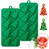 Webake stampo in silicone albero di Natale cubetto di ghiaccio stampo 2pcs abete teglia da forno stampo cioccolato di natale teglia per cubetto di ghiaccio biscotto caramelle al cioccolato