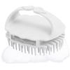 Tuxxjzm Pettine per massaggio del cuoio capelluto, pettine doccia per capelli, scrubber ergonomico per cuoio capelluto con manico, setole morbide per rilassare la testa, pulire i capelli