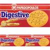 EUROFOOD Papadopulos Digestive, Biscotti A Base Di Farina Di Frumento Integrale, Molto Versatili, Gustali A Colazione O In Ogni Momento, Adatti Anche Per Ricette Più Complesse Come Torte E Dessert, 250 Grammo