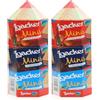 Loacker - Matita XL - Confezione Regalo a Forma di Matita Colorata - Confezione con 10 Wafer Minis con Creme in Diversi Gusti, Vaniglia, Cioccolato e Nocciole - Riutilizzabile - Confezione da 200gr