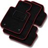 MOTOS M MOTOS Tappetini auto Velours Standard per auto compatibili con Peugeot 207 2006-2012 - Standard, Tessuto, Rosso tappetino auto - Provate un nuovo comfort di guida con un set di tappetini in velluto
