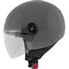 Kappa HKKV40BG76756 KAPPA CASCO DEMI-JET KV40 SOLID COLORE GRIGIO LUCIDO TAGLIA S 56 CM (GRIGIO)