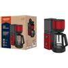 GRUNDIG KM8440 - Macchina da caffè con filtro digitale, 1000 W, 1,25 litri, colore: Rosso