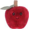 Apricot Lamb Mela Essen peluche per bambini, morbido e carino, per bambine e ragazzi, morbido Natale, mela, cibo, rosso, 13 cm