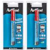 OSAMA Artline Special Purpose - Pennarello Indelebile Punta Fine Rosso per Idraulici, Pennarelli Punta Fine Conica 1,5 mm Waterproof, Pennarelli Indelebili per Superfici Bagnate, Tubi, Plastica, Altro