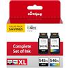 CARTRIGO Cartucce 545 546 Compatibili con Canon 545 546, PG-545XL CL-546XL Compatibili con Canon Pixma Cartuccia 545-546 TS3350 MG2450 MG2550 MG2550S MG2555 MG2555S MG2950 MX495 TS3100 (Nero e Colore)