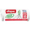 alfapac - 20 sacchetti per la spazzatura 10L con collegamento scorrevole - bagno - realizzati in Francia- bimateriale riciclato e vegetale