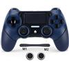 VooFun Wireless Controller Compatibile per PS4 Pro Slim, Bluetooth Controller con Vibrazione, Touchpad, Sensore 6 Assi, Cuffie Jack, Turbo, 1000mAh Batteria, Gaming Joystick Compatibile con PS4