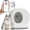 SAROSORA UBPet C10PRO Lettiera Gatto Autopulente, Macchina Fotografica/0 Rischio di Trappola per Gatti/Deodorizzazione/Basso Ingresso Lettiera Elettrica Autopulente per Gatti Lettiera Automatica