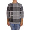 Bresci Maglia woolrich in lana, manica 3/4 e quadri per un look elegante e moderno