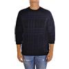 Bresci Woolrich maglia donna in lana con dettagli a quadri 3/4 per autunno/inverno