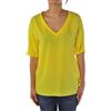 Bresci Maglia top Liu.jo donna in poliestere giallo: scollo a V elegante per primavera