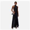 Elisabetta Franchi Abito Red Carpet con Gonna in Georgette