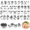Joyoldelf Set di 36 Formine per Biscotti - Lettere Dell'alfabeto in Acciaio Inox Biscotti Formine Taglierine, Mini Alfabeto Con Numeri e Simboli Matematici, Stampi Biscotti Bambini, Stampo Per Dolci