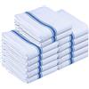 Utopia Towels - 200 GSM Asciugapiatti, 38 x 64 CM, Asciugamani Da Cucina In Cotone, Set Di Asciugamani Da Bar e Da Tè Morbidi e Riutilizzabili (12 Confezioni, Blu)
