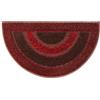 emmevi Zerbino Asciugapassi Vellutato 40x70cm Tappeto Ingresso Antiscivolo MOD.Gold Dis_2 SEMILUNA Rosso