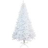 SOLAGUA NAVIDAD Albero di Natale Artificiale Abete Artificiale di Alta qualità con Supporto Incluso 120-240cm (Bianco Opaco, 150cm 380Tips)