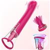 SuperLove Oral Clitoral Licking & Sucking 2in1 G-spot Vibrator Pink