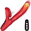 SuperLove Pussy Bliss Licking, Thrusting & Heating Vibrator Red