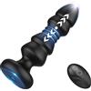 SuperLove Thrusting & Vibrating Butt Plug with Remote Black