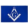 AZ FLAG Bandiera Massone Bianca Azzurra 150x90cm - Bandiera MASSONICA 90 x 150 cm