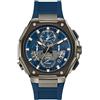 Bulova Orologio cronografo da uomo serie X ad alta precisione al quarzo, vetro zaffiro, movimento continuo di seconda mano, Blu, Cronografo