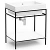 COLAVENE - ALAQUA struttura per lavabo con piano in legno 60x50 - QST6054BM