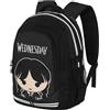Wednesday Mercoledì Cute-Zaino Running PLUS, Grigio, 34 x 46 cm, Capacità 32 L