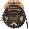 Blackstar Cavo per strumenti da 3 m (10 piedi) Jack da ¼ diritto a jack da ¼ ad angolo per basso / chitarra elettrica / elettroacustica / tastiera / amplificatore B