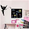 Ambiance Sticker Lavagna in ardesia - Adesivi da parete adesivi cancellabili - Fata - H65 x L100 cm + 4 gessi liquidi