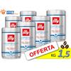 ILLY Caffè in GRANI → 1 kg - (4x250 gr ) - Caffe Tostatura Deka, DECAFFEINATO