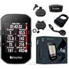 Bryton Rider S500T con Kit Dual Sensor, sensore cardio e supporto frontale in alluminio, Nero, Taglia unica